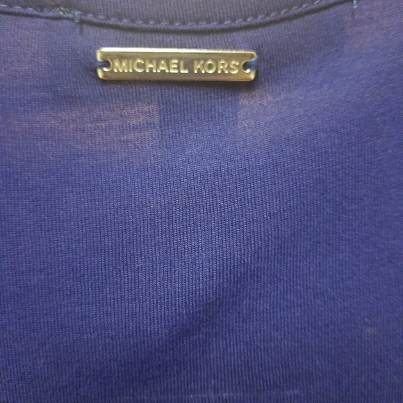 Michael Kors open shoulder top size small in blue - Picture 7 of 8